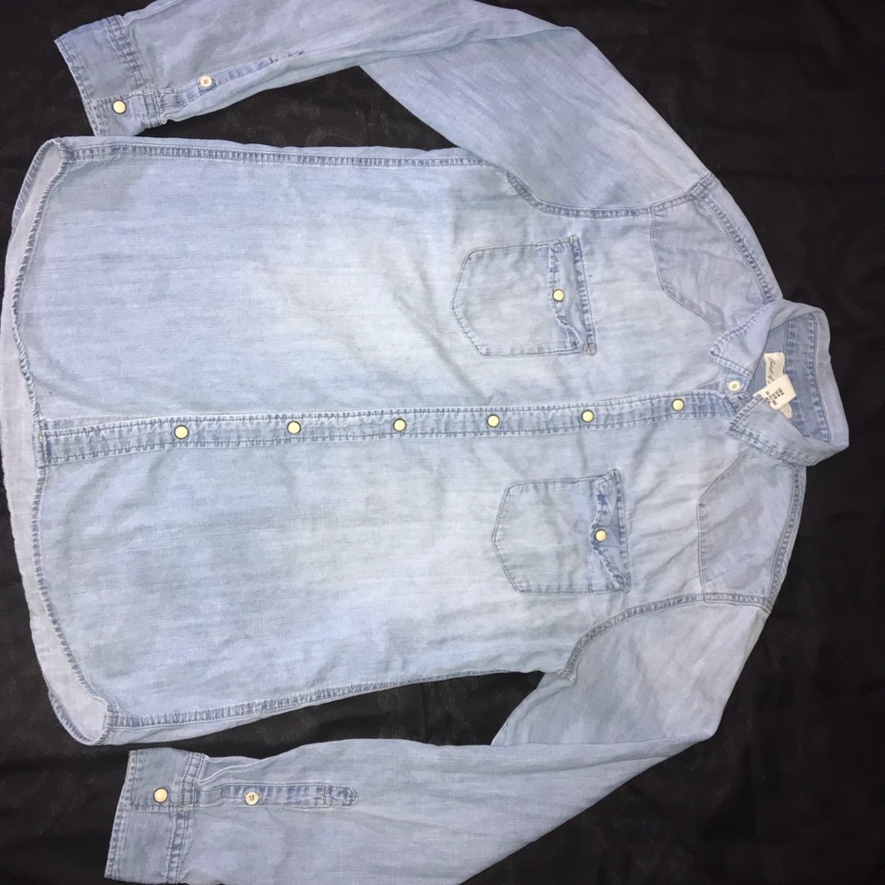 Long Sleeve Denim  button down